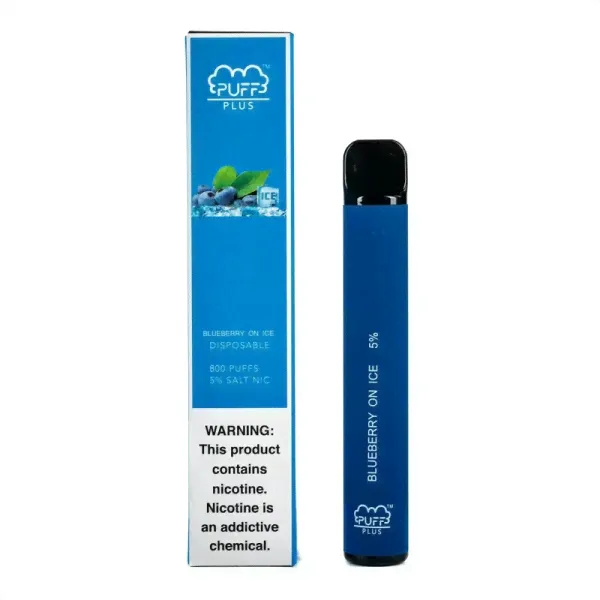 Puff PLUS - Blueberry On Ice (Черника Лёд), 800 затяжек, 20 мг (2%)