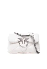 MINI LOVE BAG PUFF MAXI QUILT – white silver