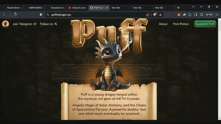 Puff The Dragon - Claim Red Or Green Mystic Potion NFT