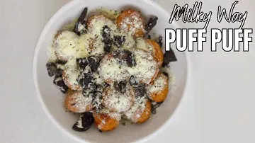 HOW TO MAKE VIRAL YELLOW PLATE MILKY WAY PUFF PUFF!