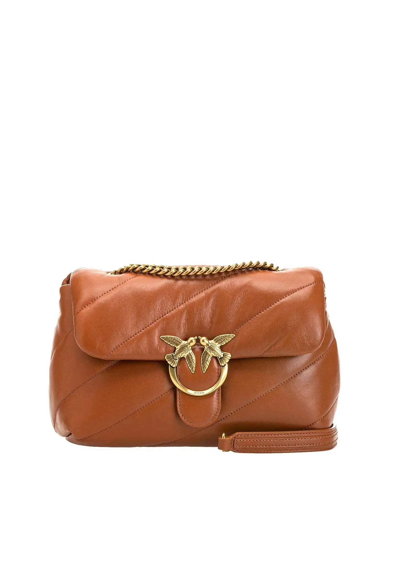 LOVE BAG PUFF MAXI QUILT - brown gold