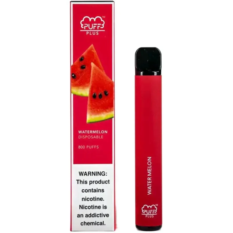 Электронная сигарета Puff Plus Watermelon — Арбуз 2%, 800 Тяг-0