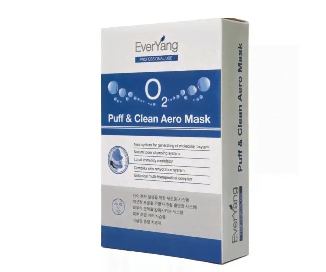 O2 Puff Clean Aero Mask Аэро-маска для глубокого очищения кожи 10 шт