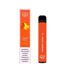 Одноразовая электронная сигарета PUFF BAR PLUS (800 затяжек) Клубника-банан